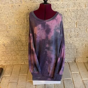 Tie dye long sleeve top